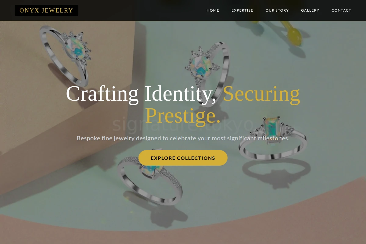 Onyx Jewelry Design